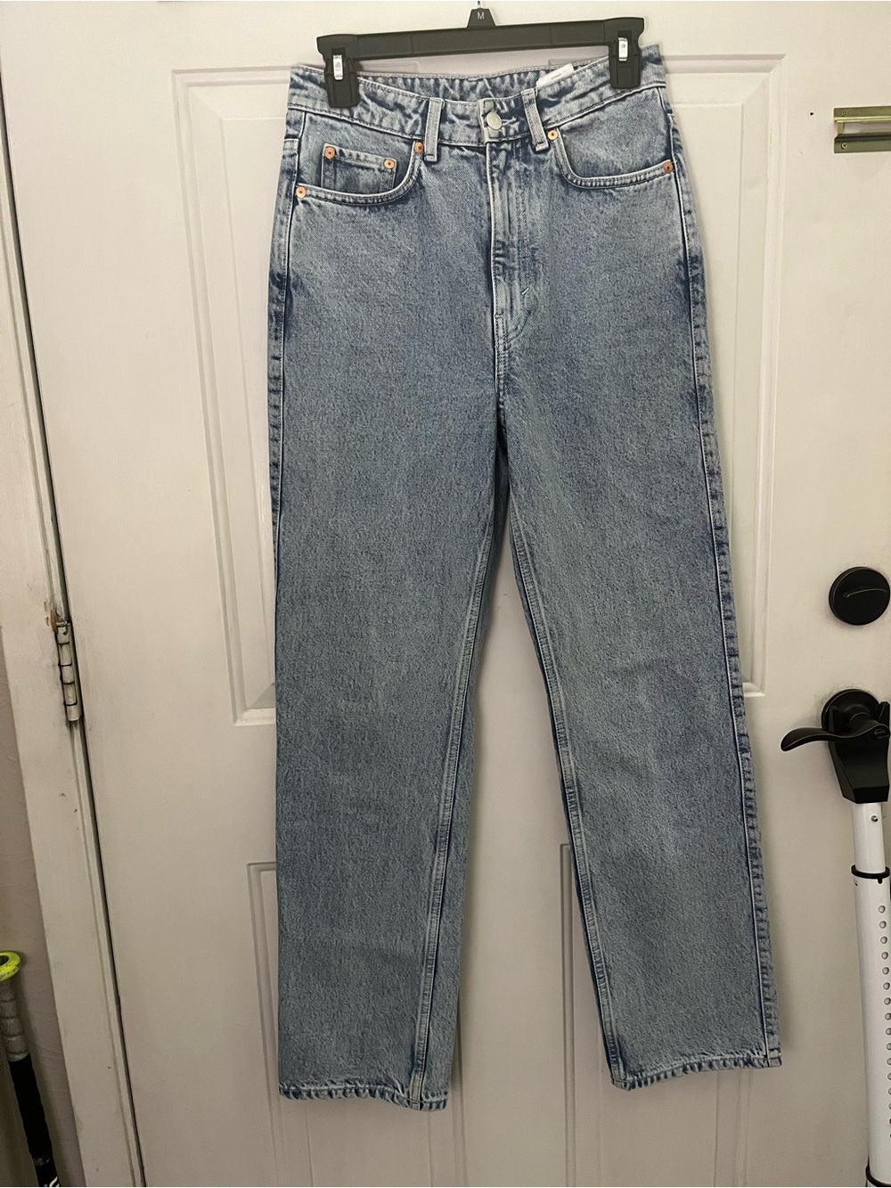 Weekday Light Wash Straight Leg Jeans